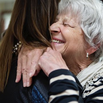 grandparent quotes woman hugging her smiling grandma