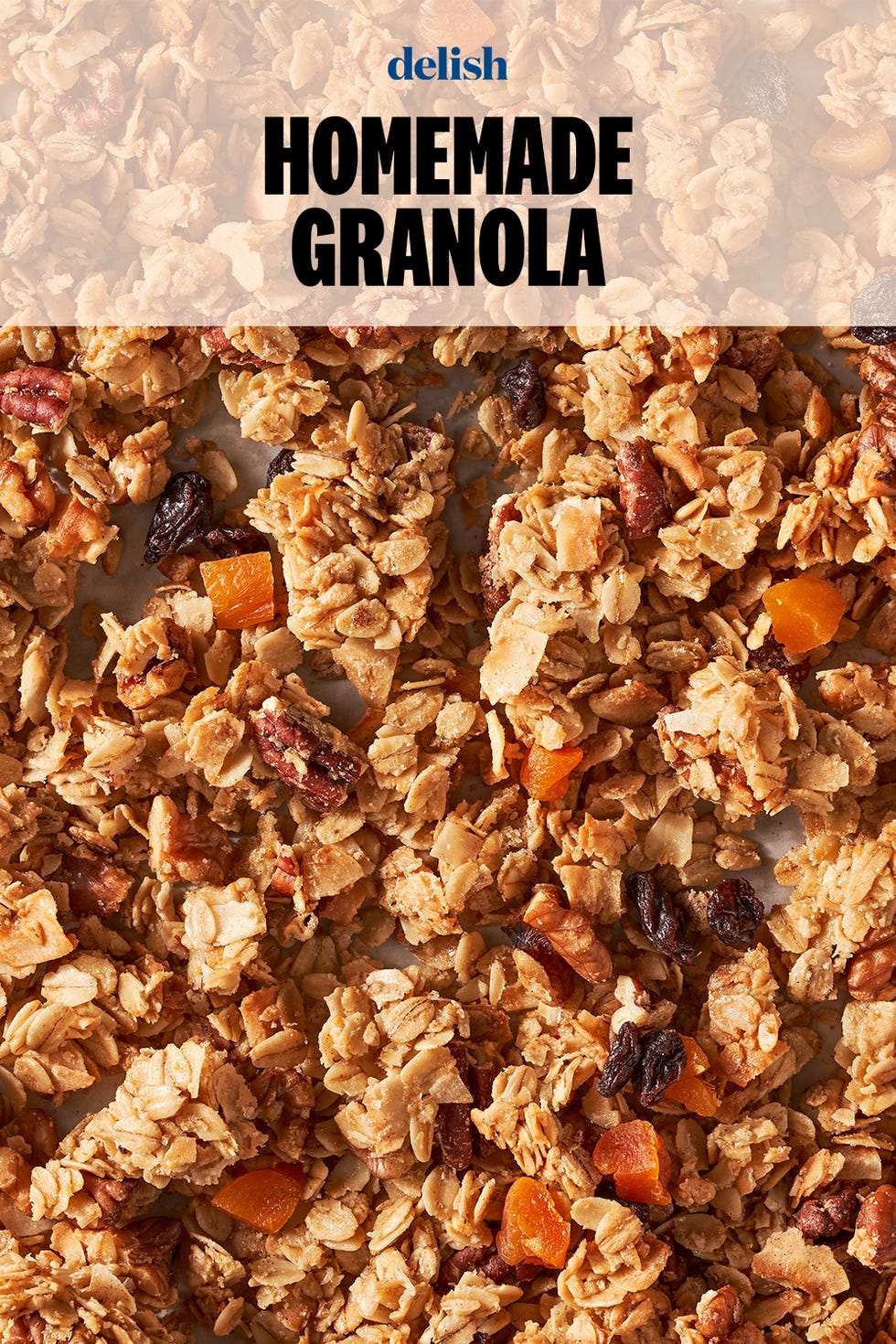 homemade granola with dried fruit and nuts