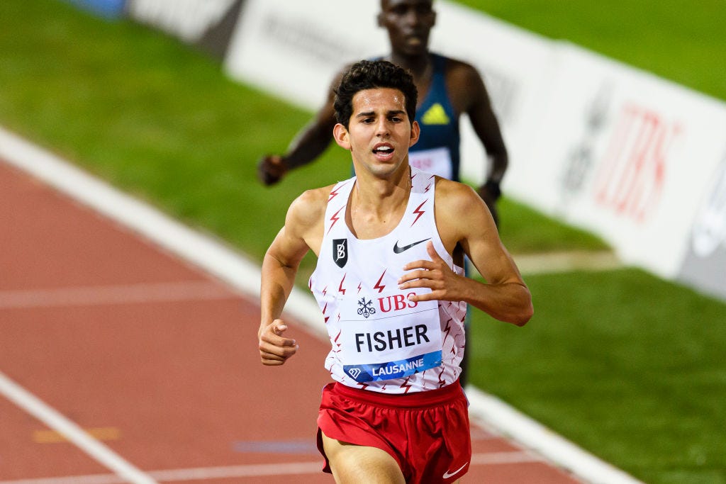 Grant Fisher bate el récord estadounidense de 10.000m