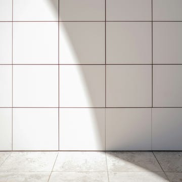 a white tiled wall