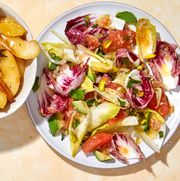 grapefruit, endive and pistachio salad