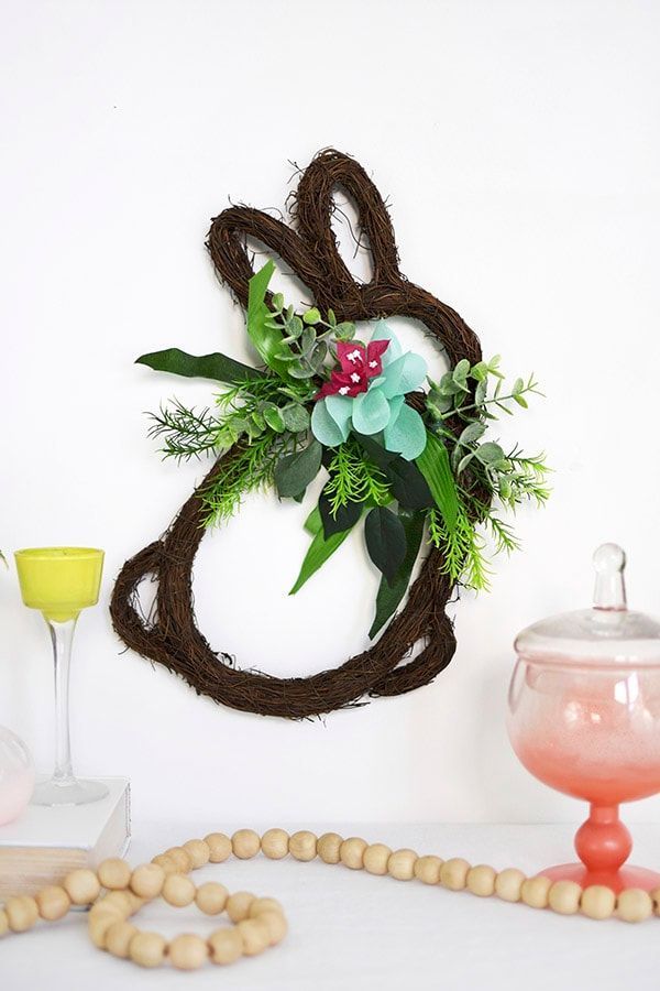 grape rabbit wreath
