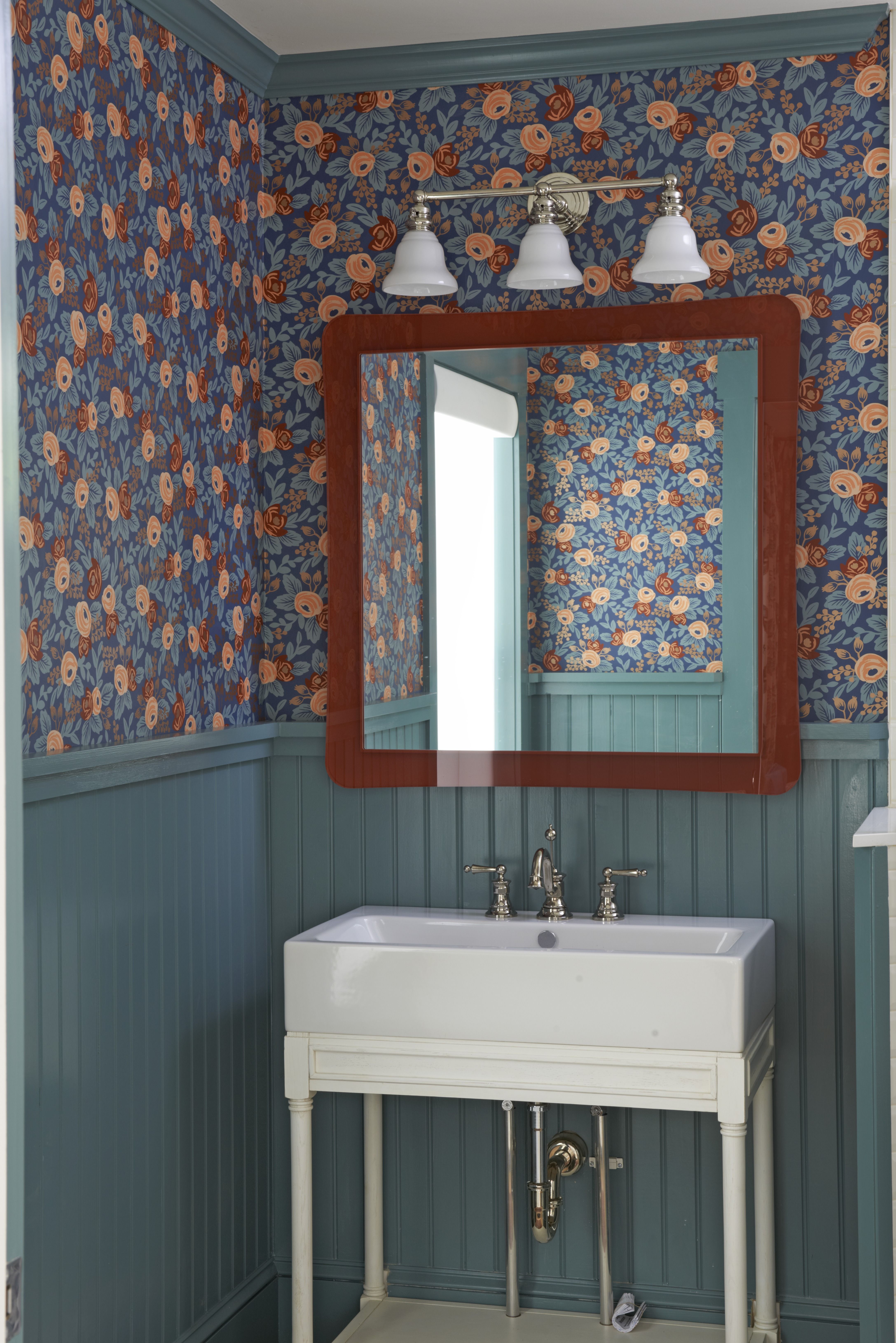 Wallpaper and tile combinations that pair beautifully for a bathroom  Erin  Kestenbaum