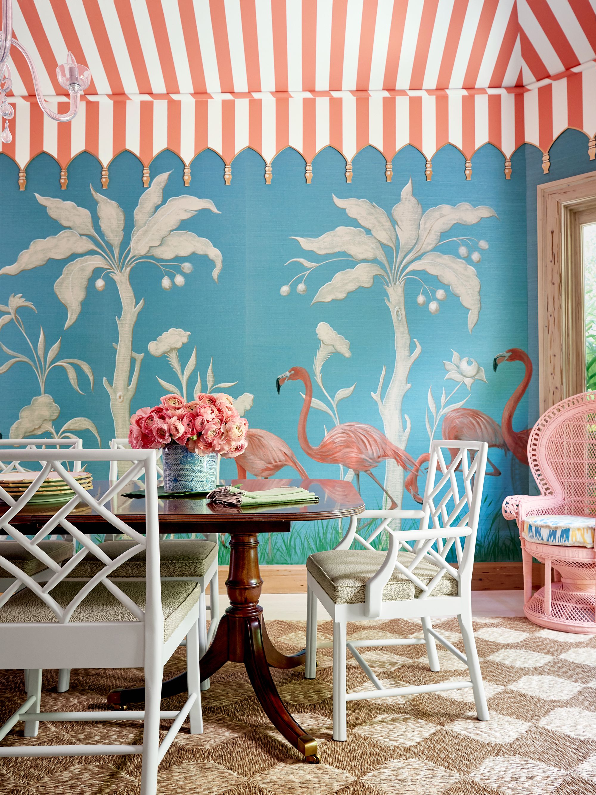 8 Spaces to Make You Fall in Love with Grasscloth Wallpaper