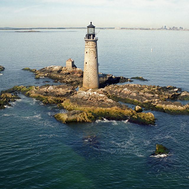 graves lighthouse, boston harbor, massachusetts