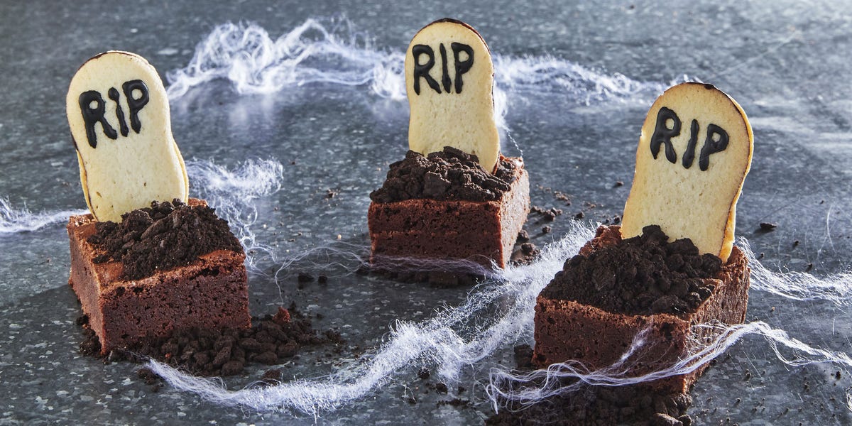 Cute Graveyard Brownies
