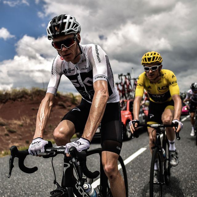 chris froome and geraint thomas at the 2018 tour de france