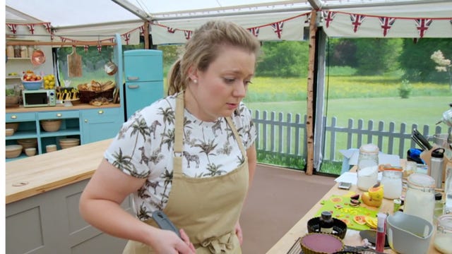 Rosie in Great British Bake Off.