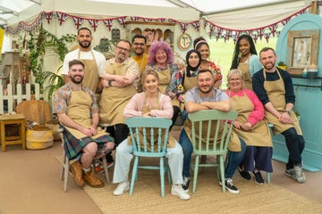 great british bake off 2022 cast, sandro, william, abdul, carol, maisam, syabira, maxy front james rebs janusz, dawn, kevin