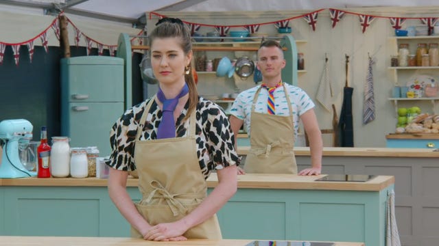 Contestants wearing ties in GBBO