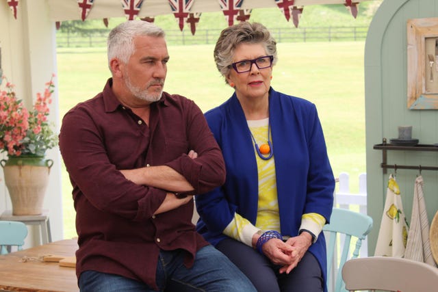 Great British Bake Off, week 2, Biscuit week, Paul Hollywood and Prue Leith