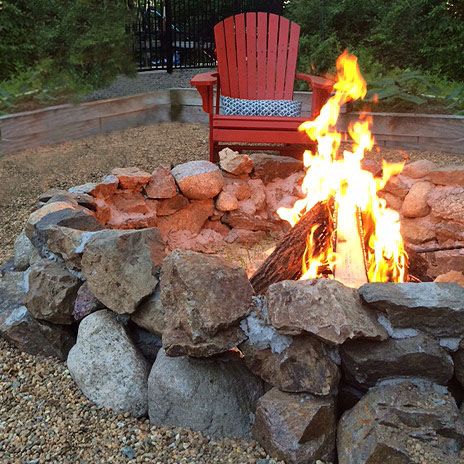 rustic fire pit from diy outdoor fireplace ideas