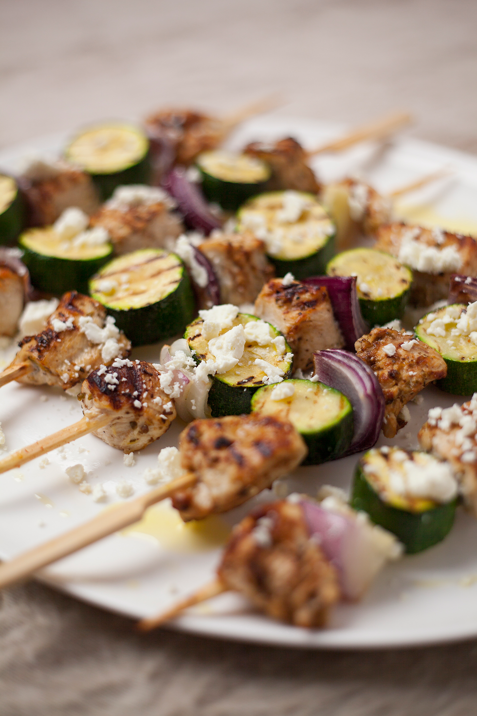 best courgette recipes greek chicken skewers