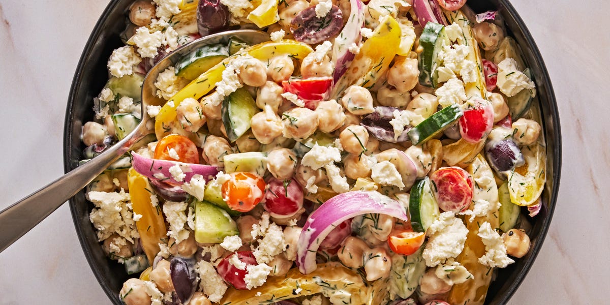 Greek Chickpea Salad - Healthy Lunch Idea