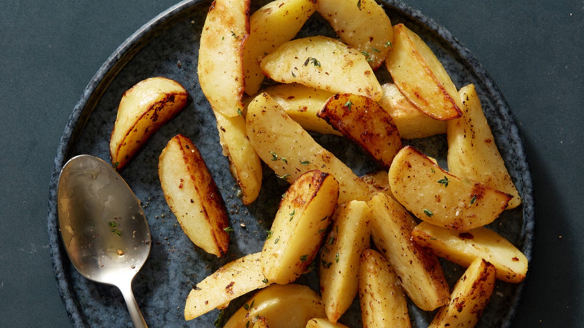 Video player poster image preview for These Crispy Greek Lemon Potatoes Just Might Upstage Your Main