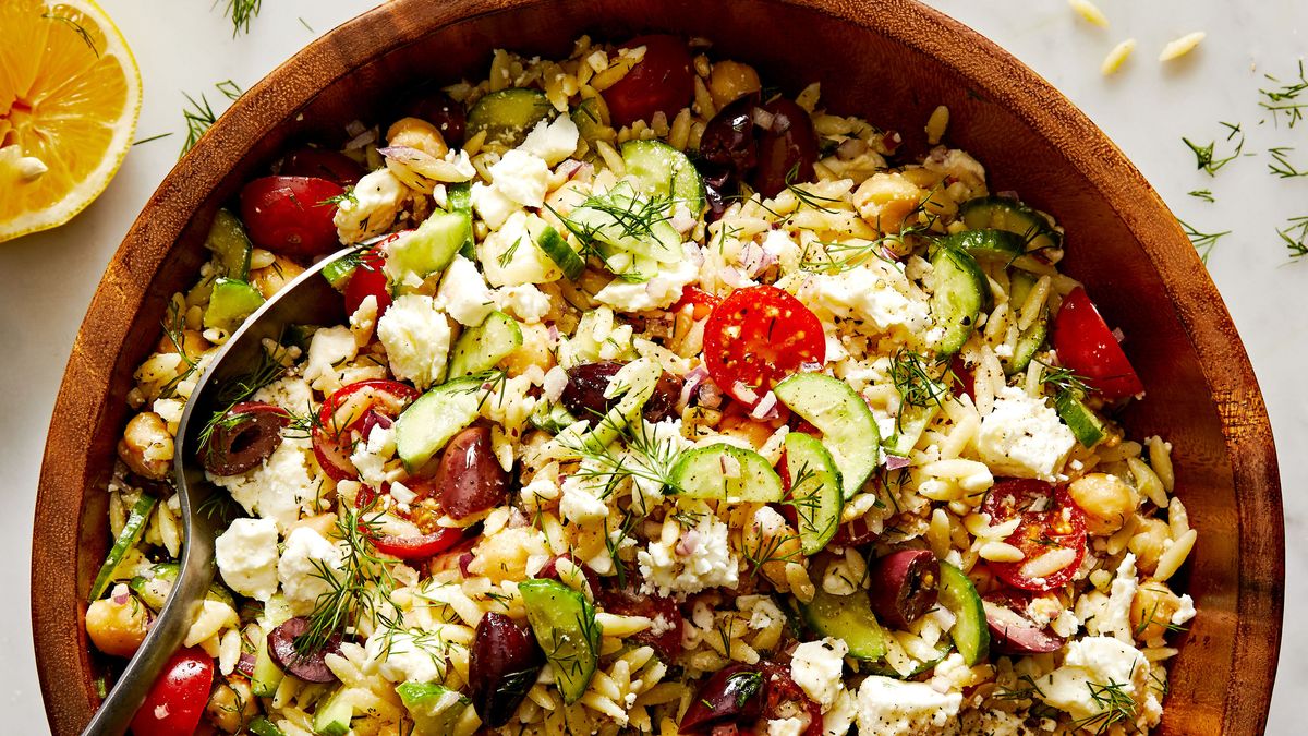 preview for Greek Orzo Salad Is The Perfect Desk Lunch