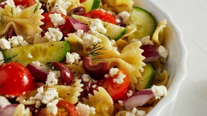 Top 96+ imagen greek pasta salad delish