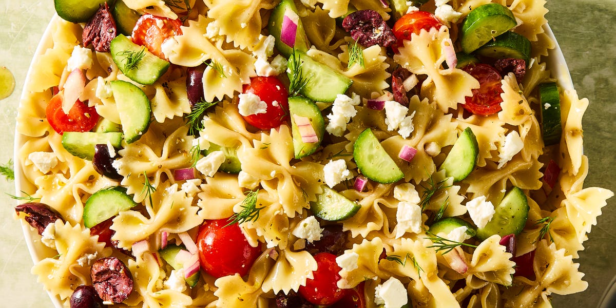 preview for Switch Up The Classic, Fresh Side With Greek Pasta Salad