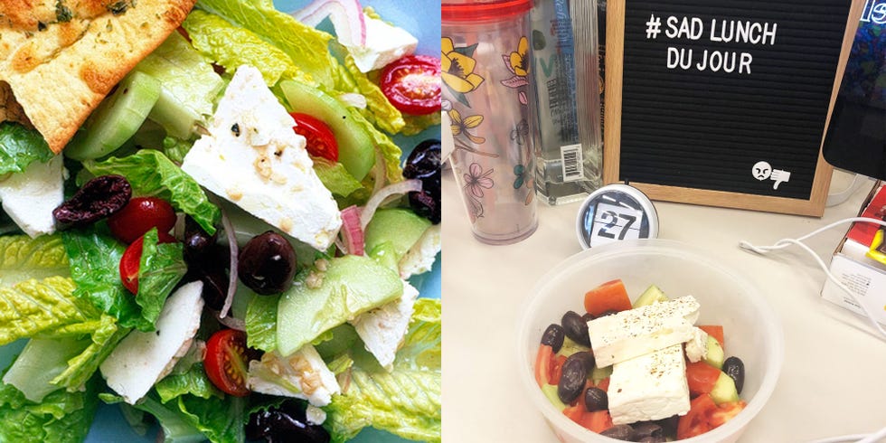 Dish, Cuisine, Greek salad, Food, Garden salad, Salad, Lunch, Ingredient, Meal, Vegetable, 