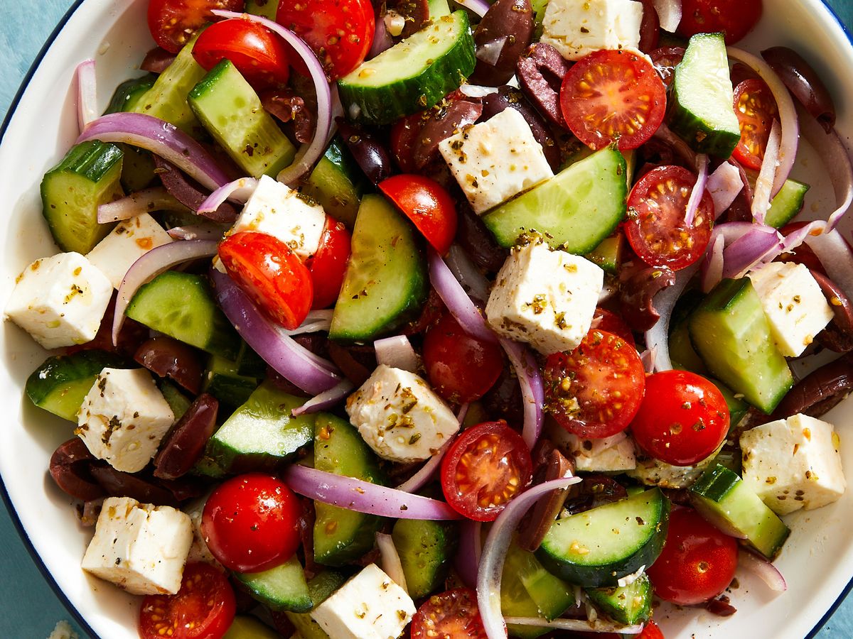 Best Greek Salad Recipe - How To Make Greek Salad