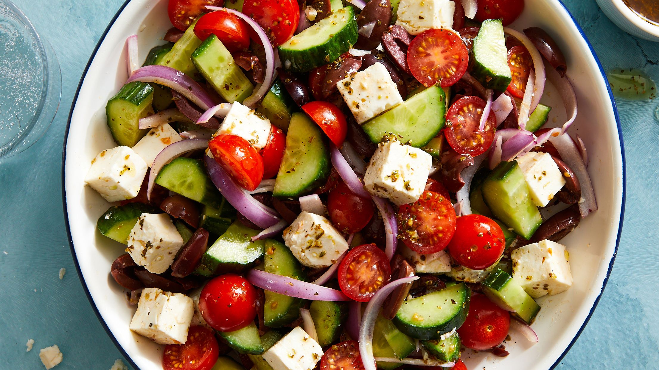 Easy Greek Salad Meal Prep Bowls - She Likes Food