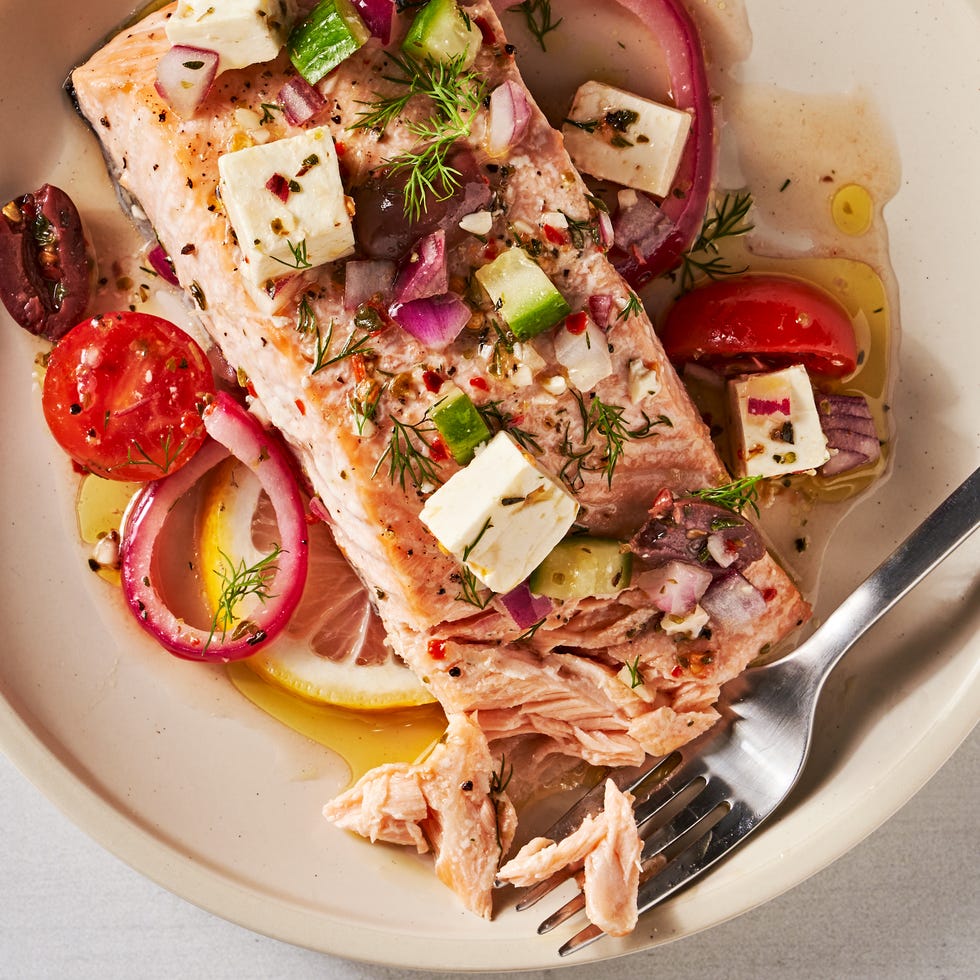Best Greek Salmon Recipe - How To Make Greek Salmon