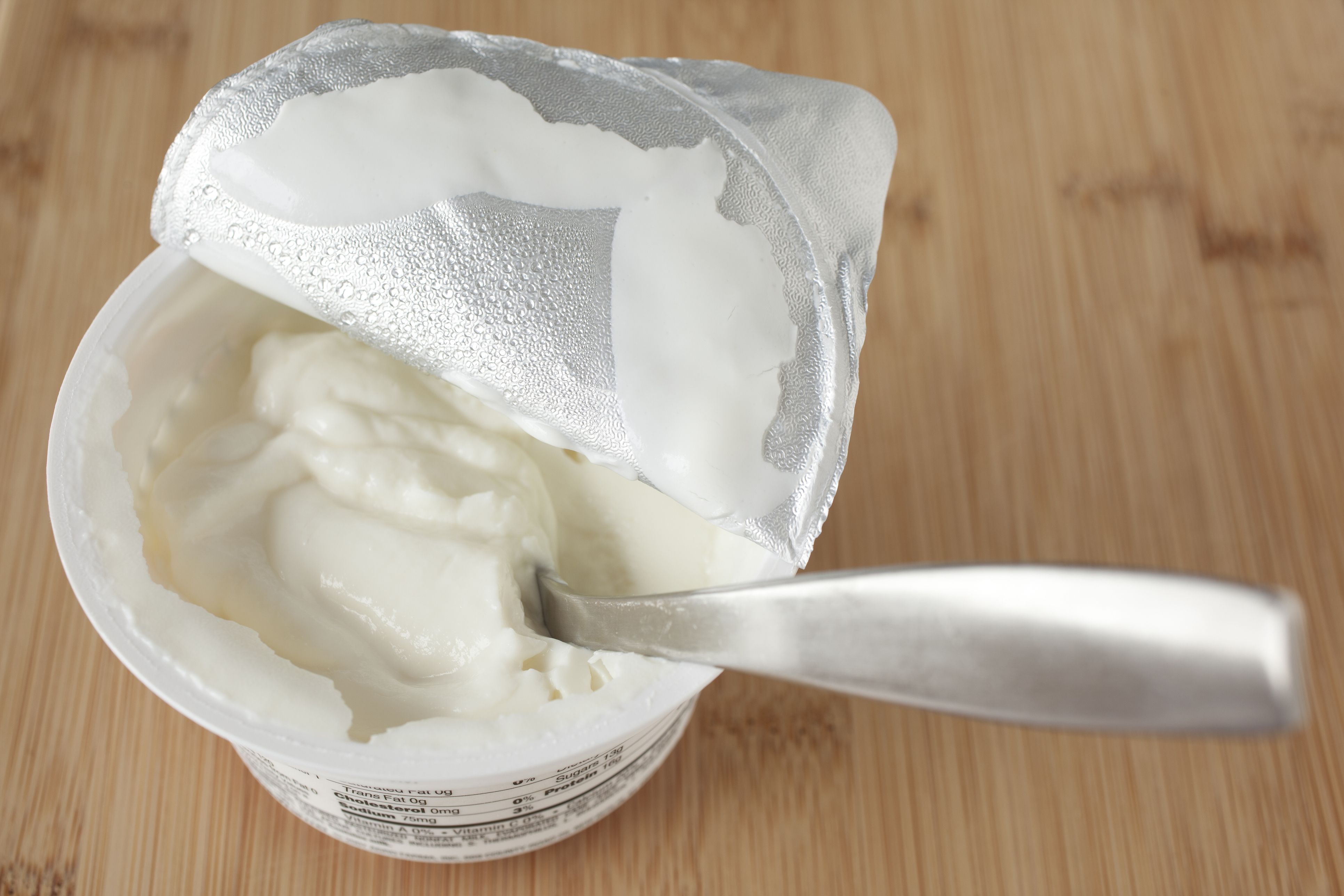 Greek Yogurt with Spoon