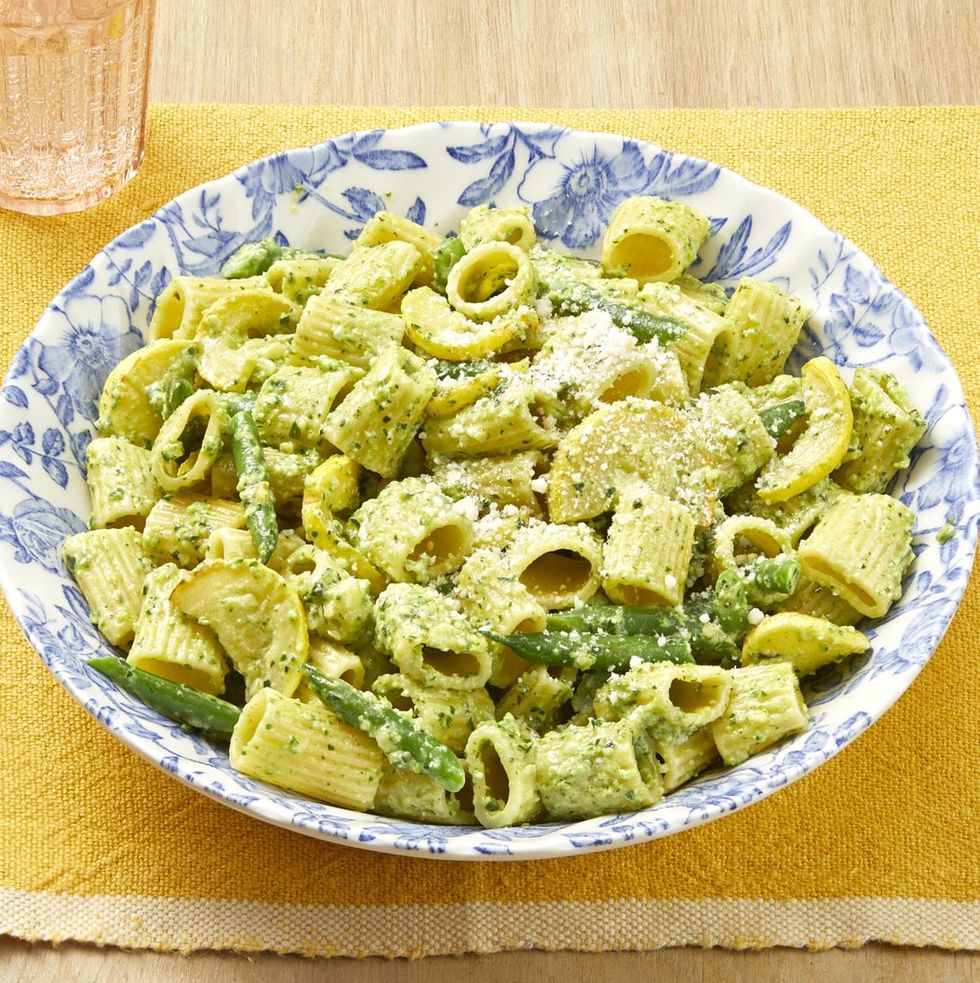 green bean recipes pasta with zucchini pesto