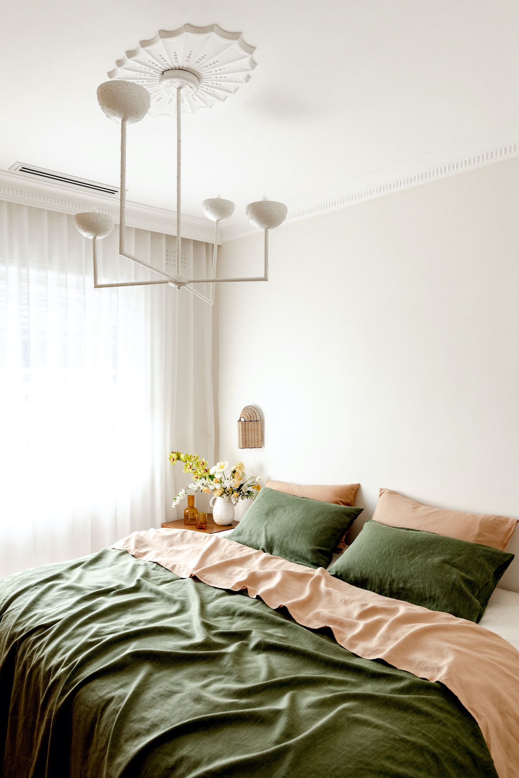 Pink and online green bedrooms