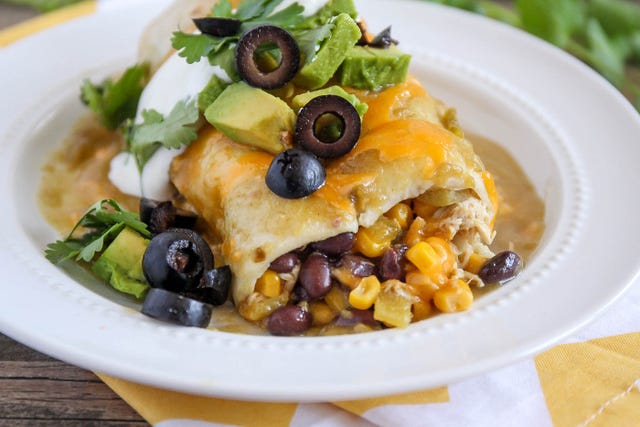 Green Chili Smothered Burritos