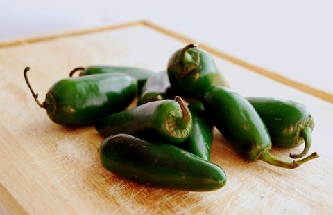 green hot jalapeno peppers