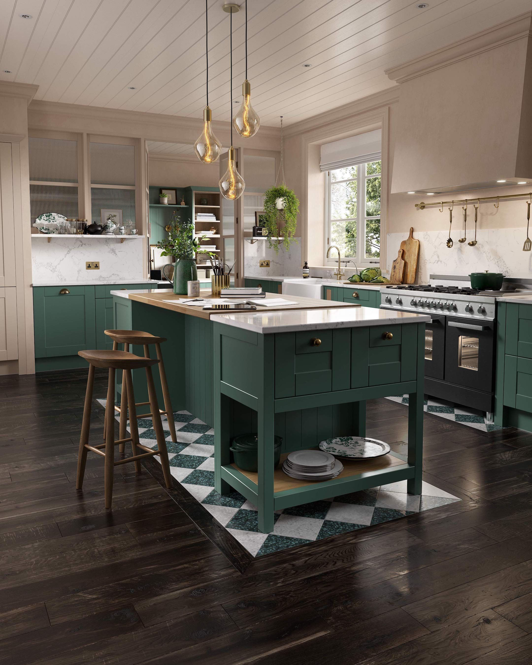 Mint and Copper Kitchen Inspiration