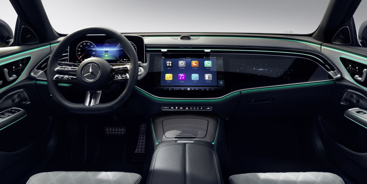 2024 Mercedes Benz E-Class Sedan’s Interior Looks Comfy, Tech-Heavy