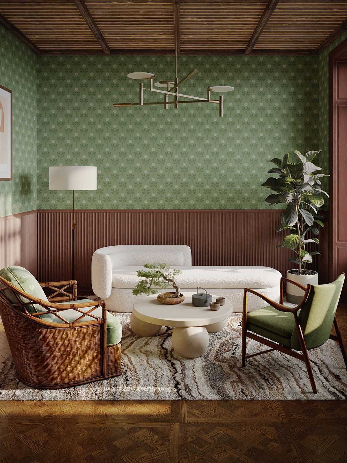 24 Green Living Room Ideas with Refreshing Style