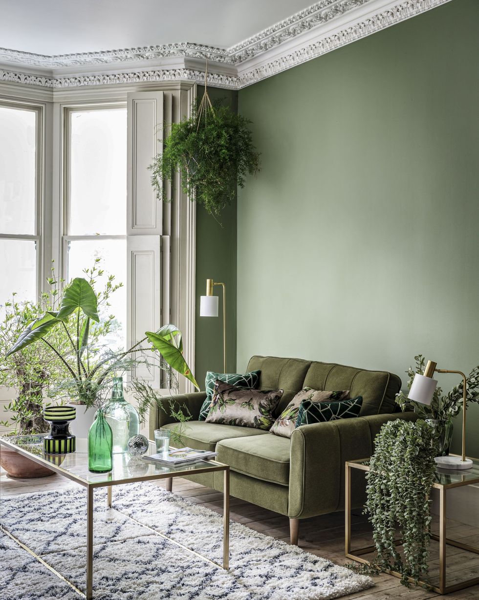 Green Living Room - 21 Inspiring Green Living Room Ideas