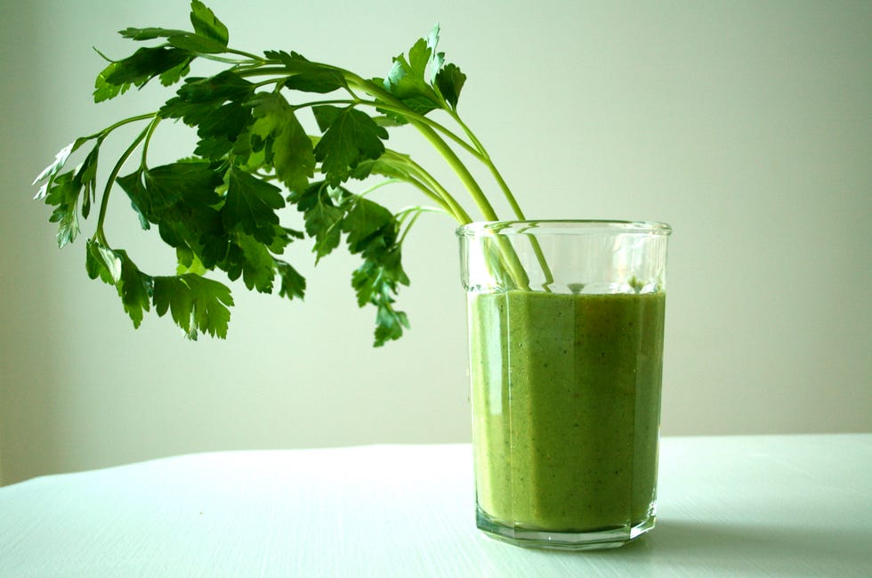 batido verde con perejil