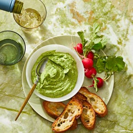 green tahini dip