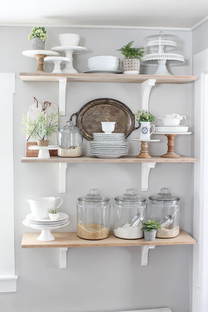 Open Shelves Decorating, Organizing and Rethinking in my Kitchen