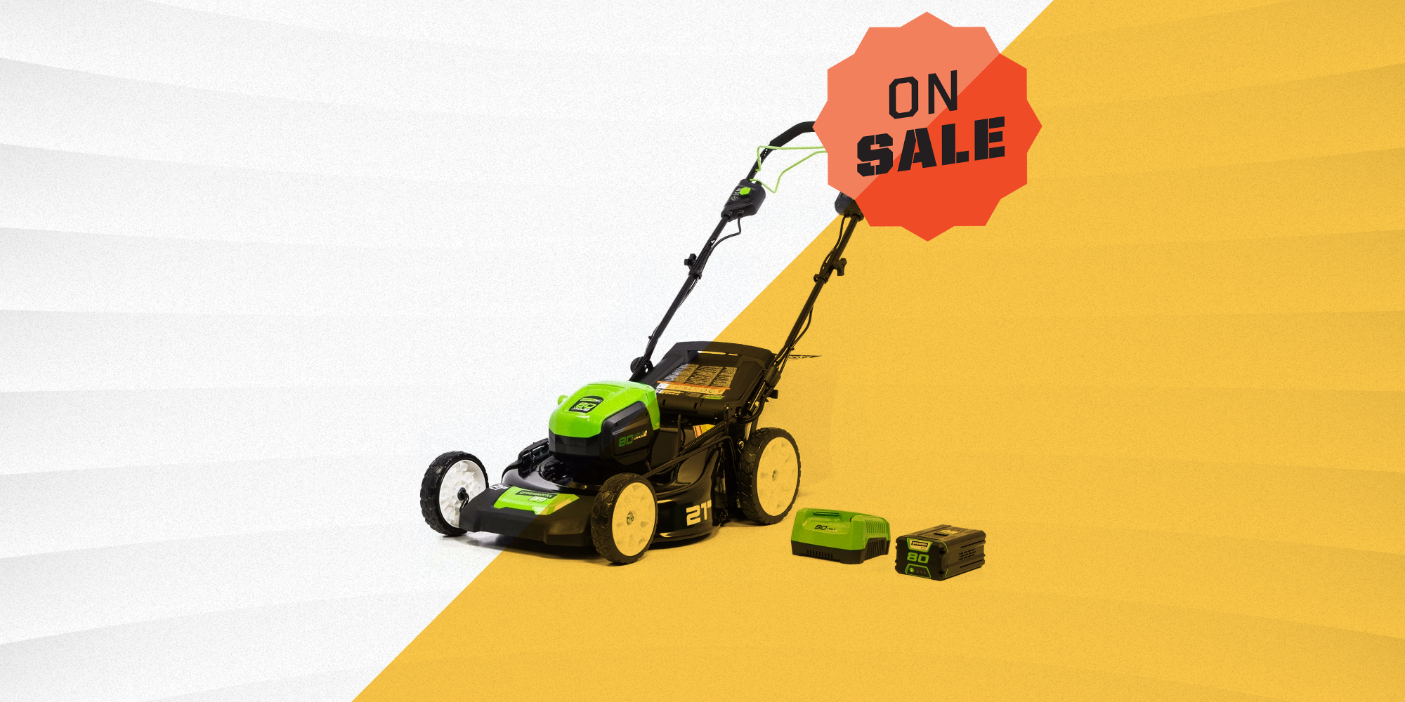 80v electric lawn mower top