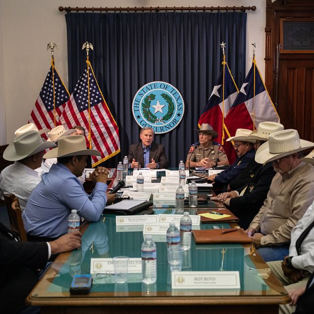 austin, tx   july 10 texas gov greg abbott speaks during a border security briefing with sheriffs from border communities at the texas state capitol on july 10 in austin, texas border security is among the priority items on gov abbotts agenda for the 87th legislatures special session photo by tamir kalifagetty images