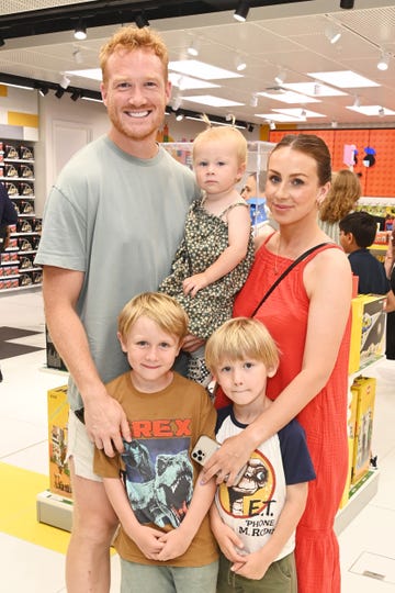 greg rutherford, susie verril with their children daphne, milo and rex in 2022