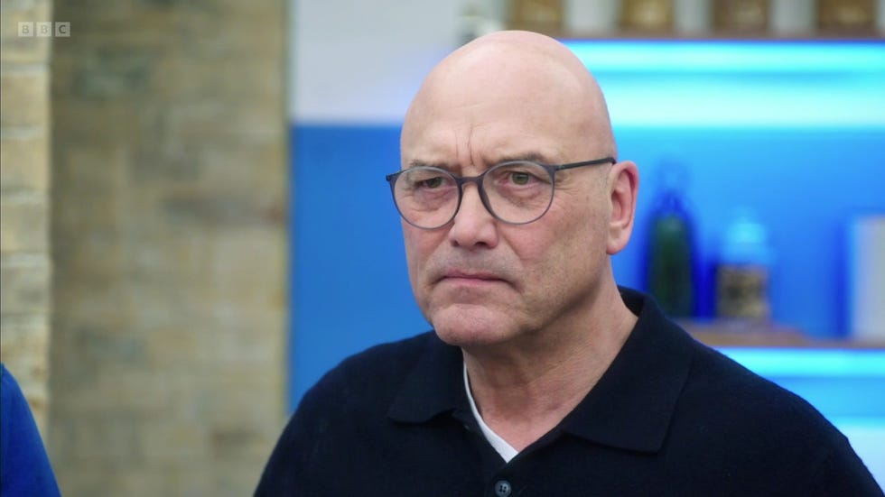 Gregg Wallace Celebrity Masterchef 2024, looking worried