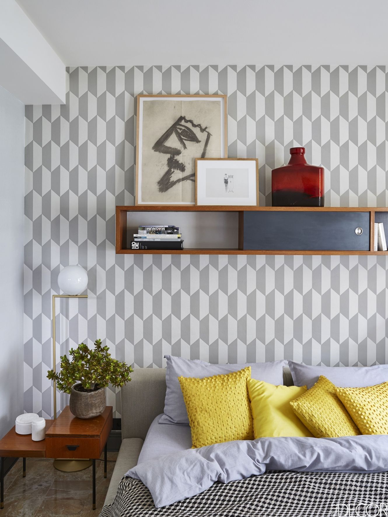 Black Grey Wave Striped Wallpaper Stripe Curve Feature Wall Bedroom Living  Room | eBay