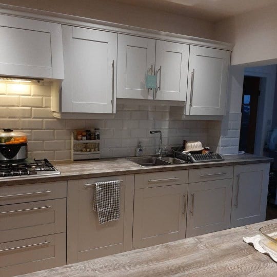 Dull Kitchen Transformed For £650 With Just Paint, Taps & Lights