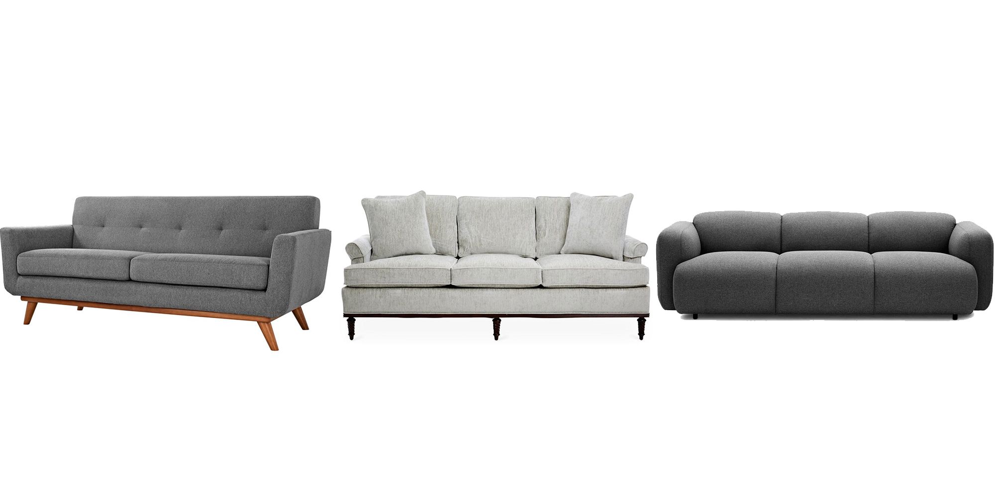 wenselijk Verdampen Ik wil niet 25 Grey Sofa Ideas for Living Room - Grey Couches For Sale