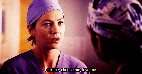 Grey's Anatomy Pick Me Choose Me