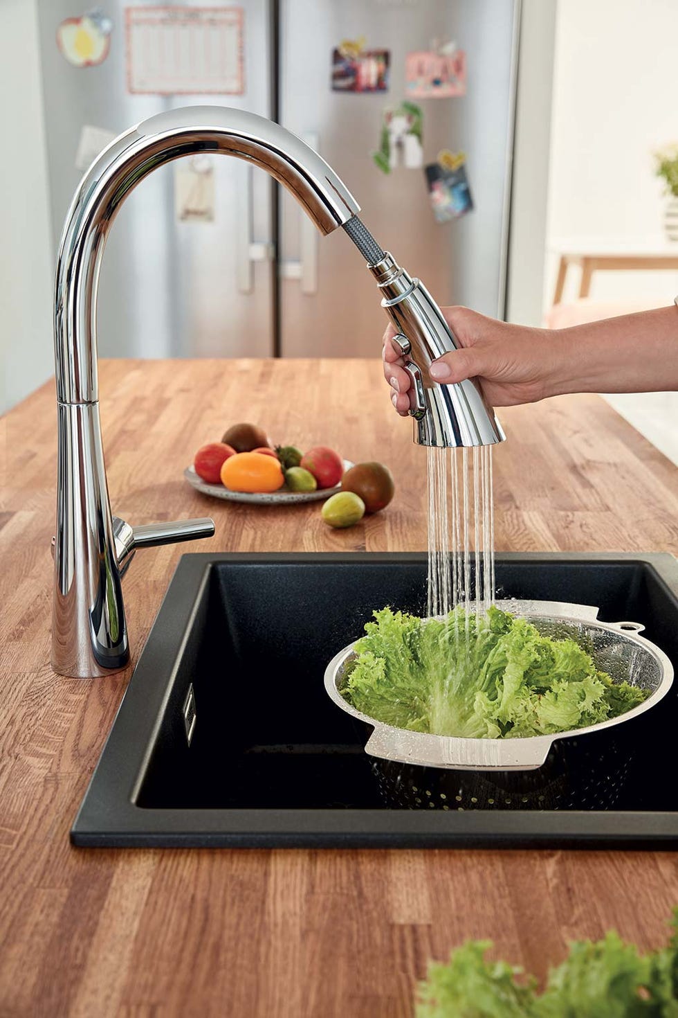 grifo cabezal extraíble, modelo zedra, de grohe