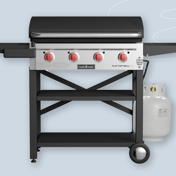 a black and silver barbecue grill