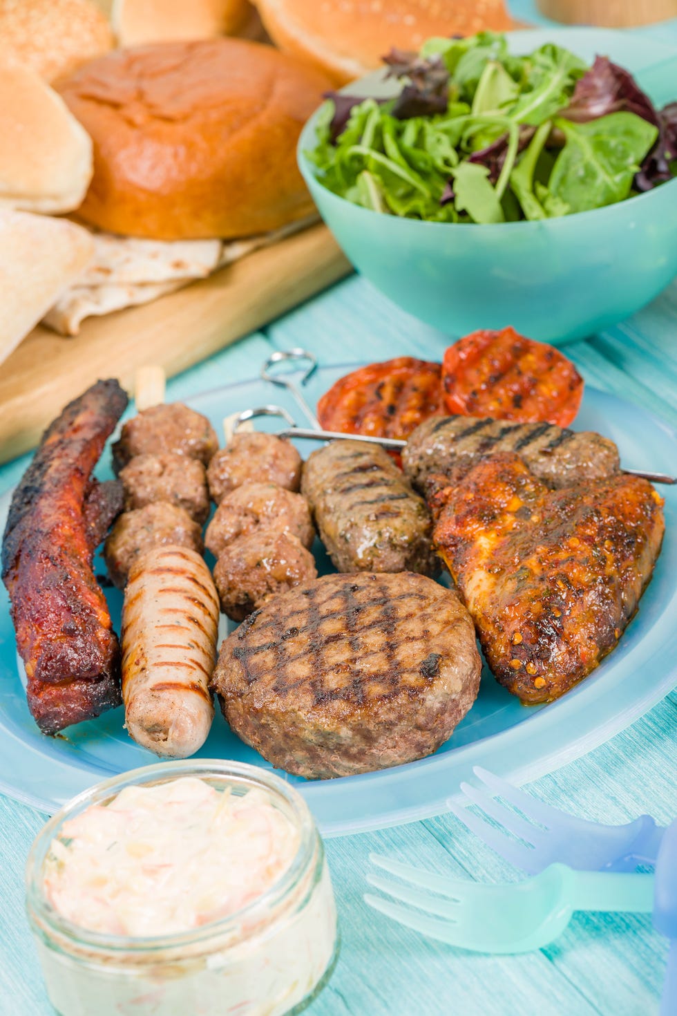 Dish, Food, Cuisine, Ingredient, Meal, Produce, Tzatziki, Mixed grill, Meat, Salmon burger, 