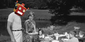 1950s FAMILY PICNIC BAR-B-C...